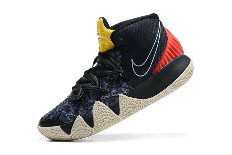 2020 Men Nike Kyrie S2 Hybrid Tie-Dye Black Yellow Red Basketball Shoes